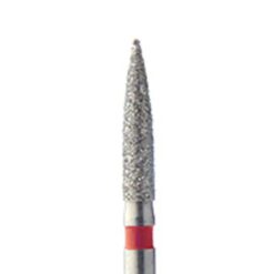 861 Fresa Diamante Llama Grano Fino (Rojo) para Turbina 1 Ud
