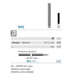 842.104.018 Fresa Diamante Pieza de mano 5 Uds