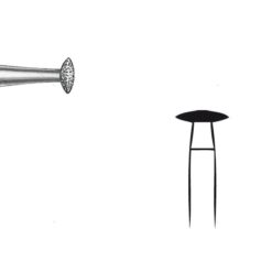 825.104 Fresa Diamante Pieza de mano Lenteja 5 Uds