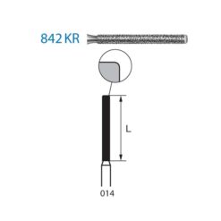 842KR.314.014 Fresa Diamante Turbina 5 Uds