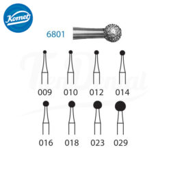 6801.314 Fresa Diamante Turbina 5 Uds
