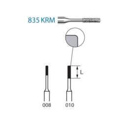 835KRM.314 Fresa Diamante Turbina 5 Uds