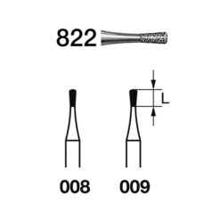 822.314 Fresa Diamante Turbina 5 Uds