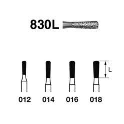 830L.314 Fresa Diamante Turbina 5 Uds