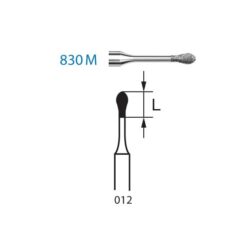 830M.314.012 Fresa Diamante Turbina 5 Uds