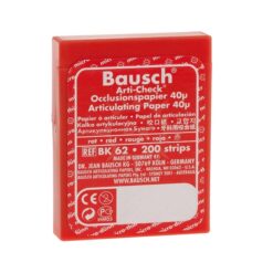 Papel Articular Fino 40 micras Caja 200 tiras Precortadas Rojo