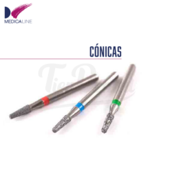 Fresa Diamante Turbina Cónica corta 845(5 uds)