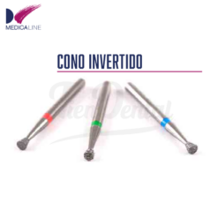Fresa Diamante Turbina Cono Invertido 805 (5 uds)