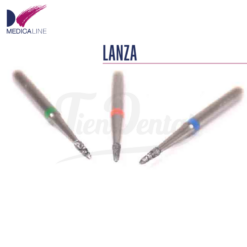 Fresa Diamante Turbina Lanza Redondeada 955 (5 uds)