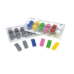 Kit Ligaduras Low Friction Slide Coloreadas Leone 432 Uds