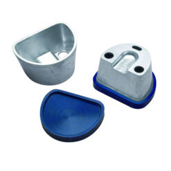 Mufla para Duplicar Pequeña con Tapa lisa de Goma Mestra