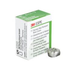 Coronas Provisionales Acero Inoxidable Primer Molar Permanente 3M 5 Uds