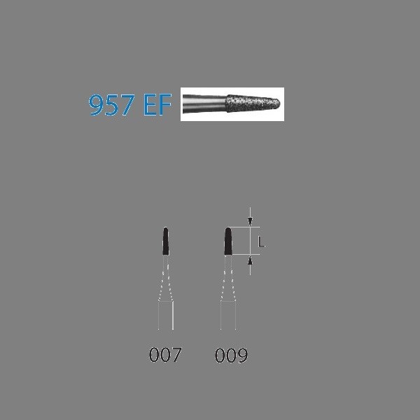 957EF.314 Fresa Diamante Turbina 5 Uds