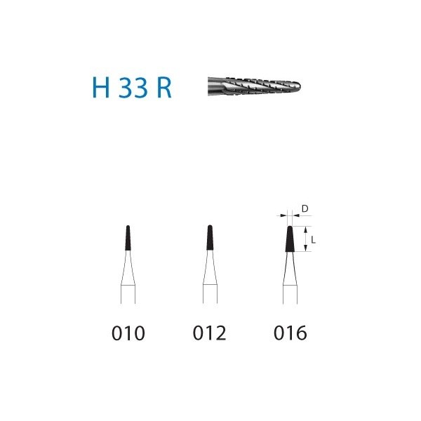 H33R.314 Fresa Tungsteno Turbina 1 Unidad