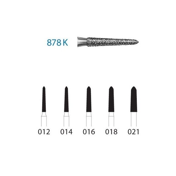 878K.314 Fresa Diamante Turbina Diamante 5 Uds