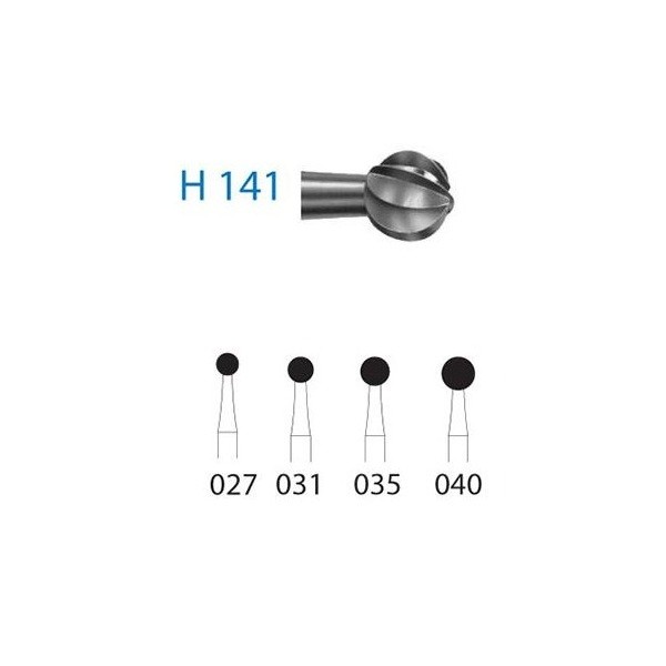 H141.205 Fresa Tungsteno Contra Ángulo 1 Unidad Komet