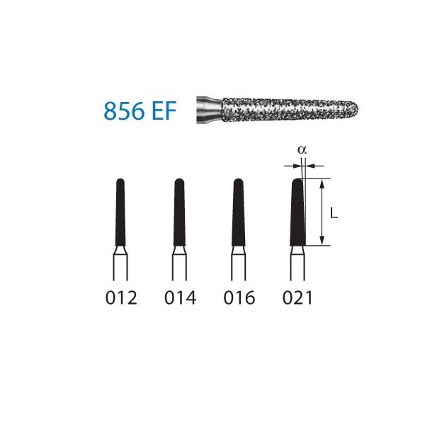 856EF.314 Fresa Diamante Turbina 1 Unidad