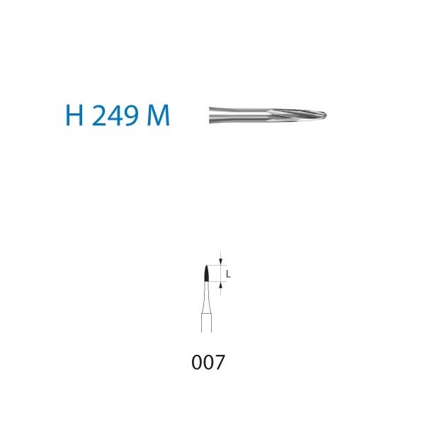 H249M.314.007 Fresa Tungsteno Turbina Komet 5 uds