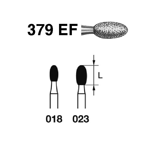 379EF.314 Fresa Diamante Turbina 5 Uds