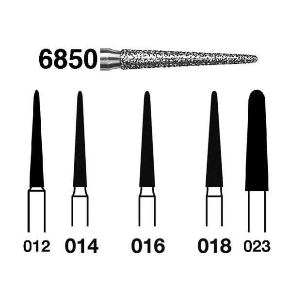 6850.314 Fresa Diamante Turbina Diamante 5 Uds