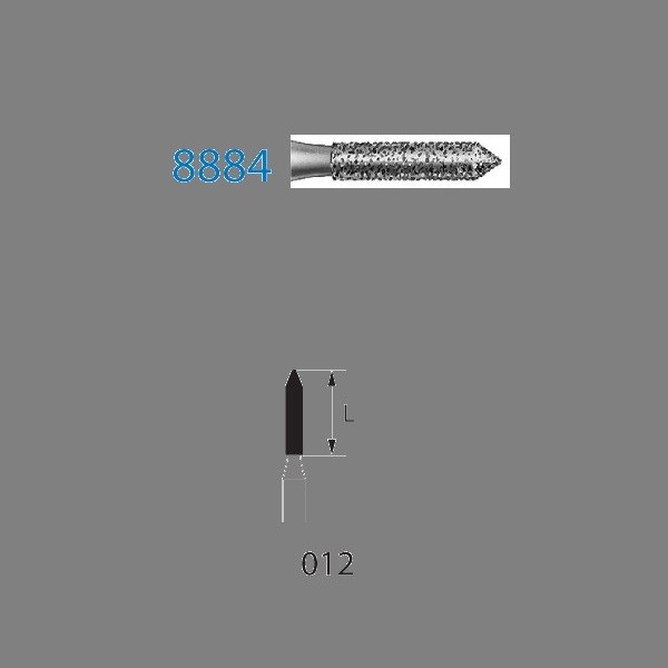 8884.314.012 Fresa Turbina Diamante Komet 5 Uds