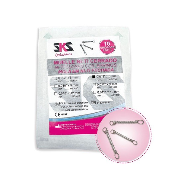 Muelle Niti de Cierre de Espacios 10 uds