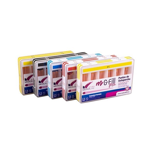 Gutapercha Mg-Fill M-Conic Flex Sistema Protaper 60 uds