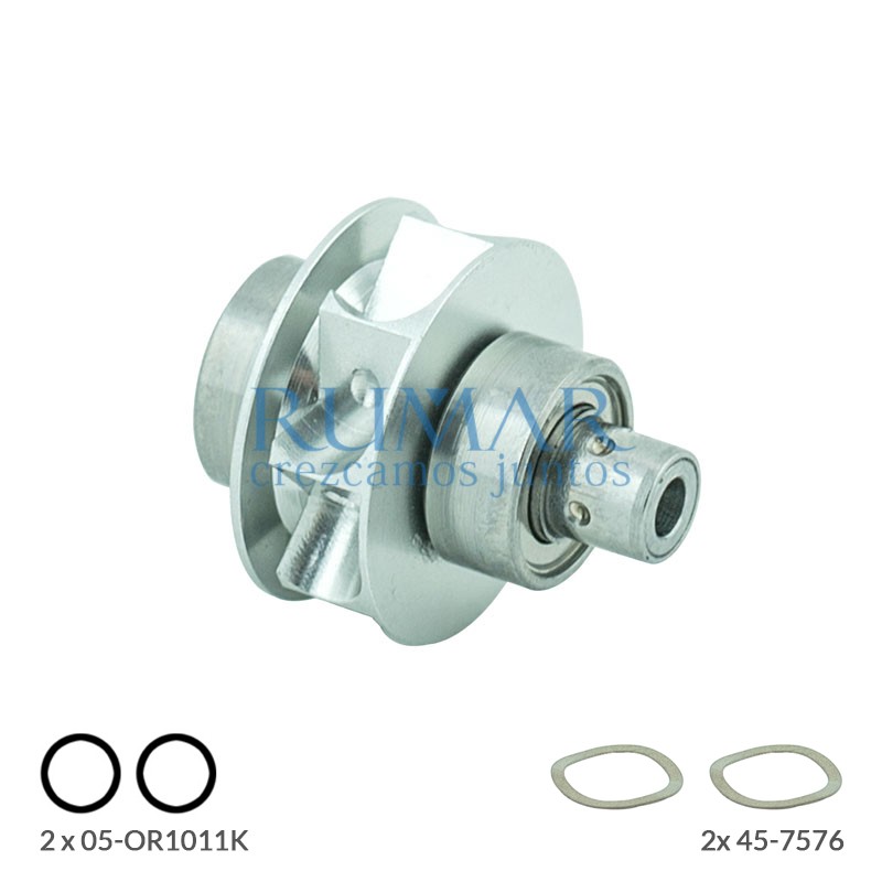Rotor compatible con turbina KaVo SMARTtorque 619L, 619C y 609C, Faro MT02 / L