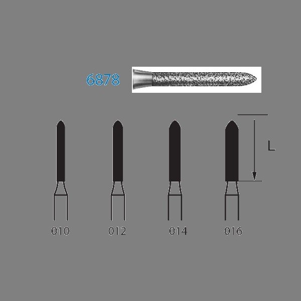 6878.314 Fresa Turbina Diamante 5 Uds