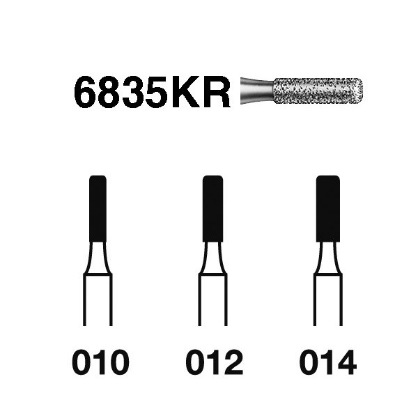 6835KR.314 Fresa Diamante Turbina 5 Uds