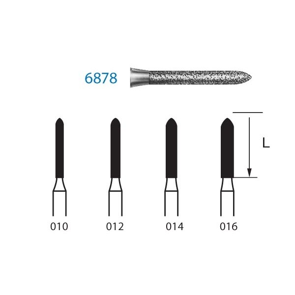 6878.314 Fresa Turbina Diamante 1 Unidad