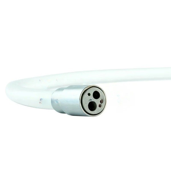 Manguera turbina TKD con luz, 6 orificios, open end, 200cm, blanco