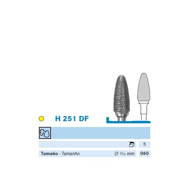 H251DF.104.060 Fresa Pieza de mano Komet 1 Ud
