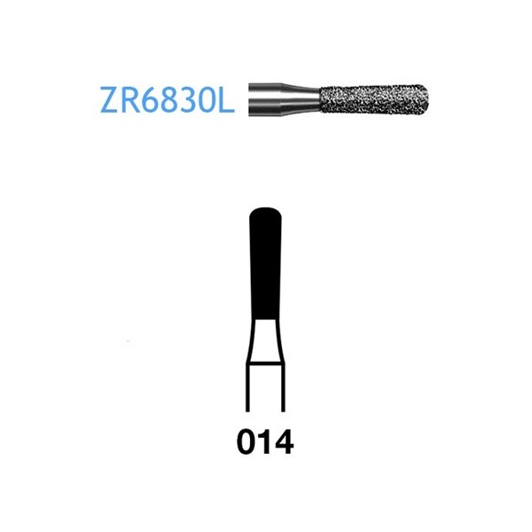 ZR6830L.314.014 Fresa Turbina Diamante para Circonio Komet 5 Uds
