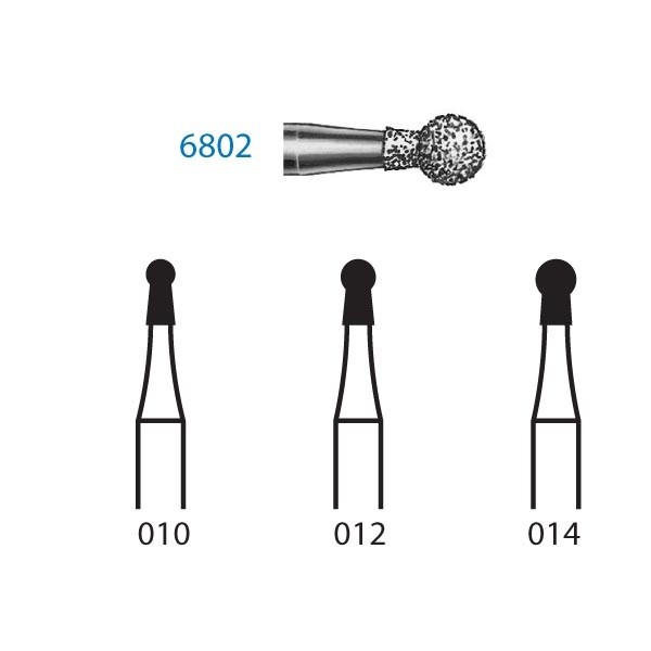 6802.314 Fresa Diamante Turbina 5 Uds
