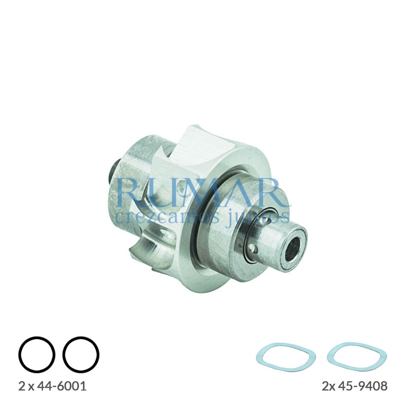 Rotor rm compatible con turbina W&H Synea TA-98 C LED (tapa 2 y 3 muescas) y TA-98 sin luz (tapa 3 muescas)