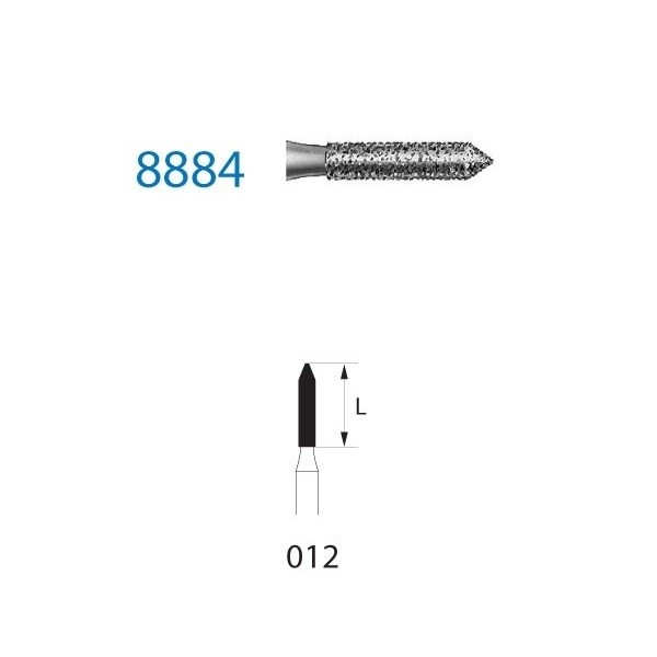 8884.314.012 Fresa Turbina Diamante Komet 1 Unidad