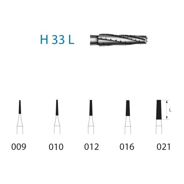 H33L.314 Fresa Turbina Carburo Tungsteno 1 Unidad