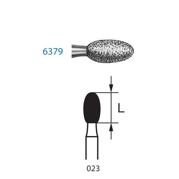 6379.314.023 Fresa Diamante Turbina 5 Uds