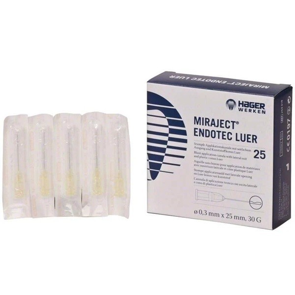 Agujas Miraject Endotec Luer Hager Werken 25 uds