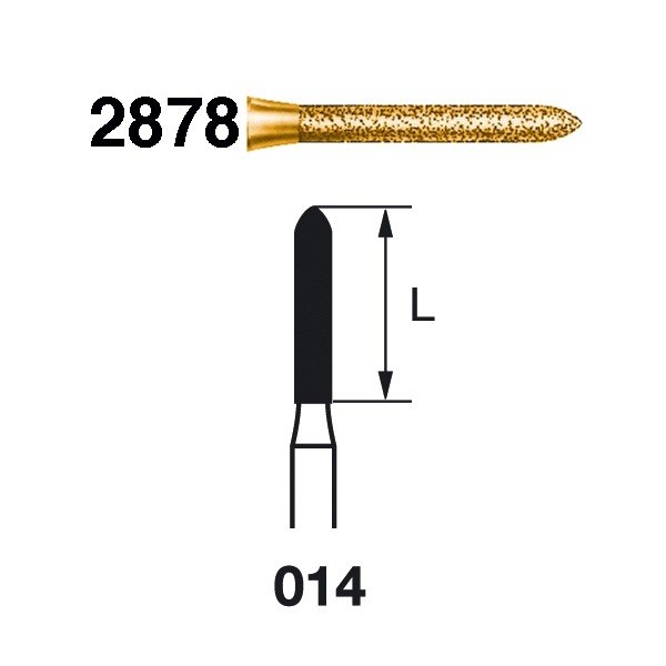 2878.314.014 Fresa Turbina Diamante 5 Ud