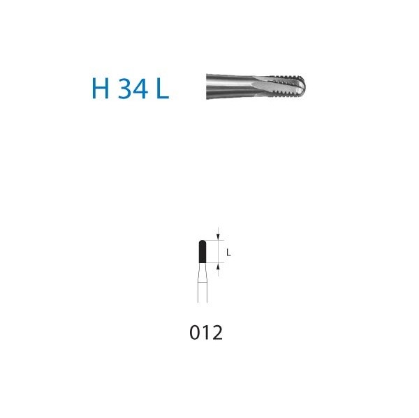 H34L.314.012 Fresa Tungsteno Turbina 5 uds