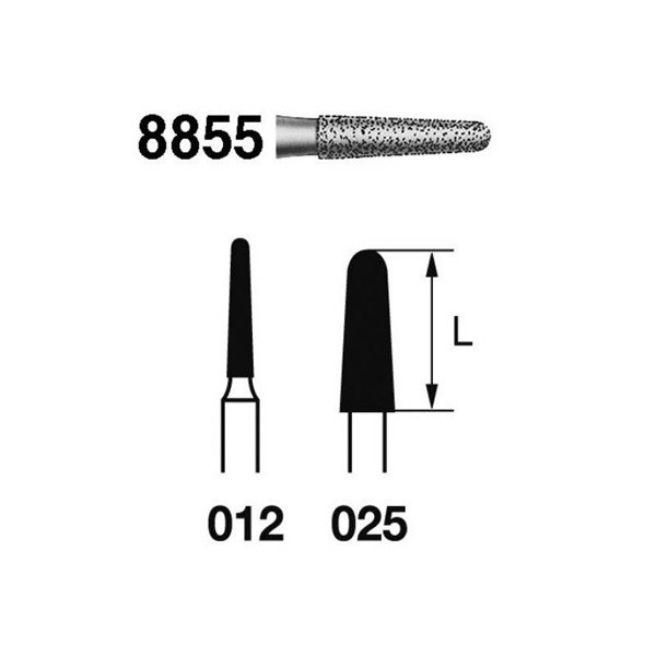 8855.314 Fresa Diamante Turbina 1 Unidad