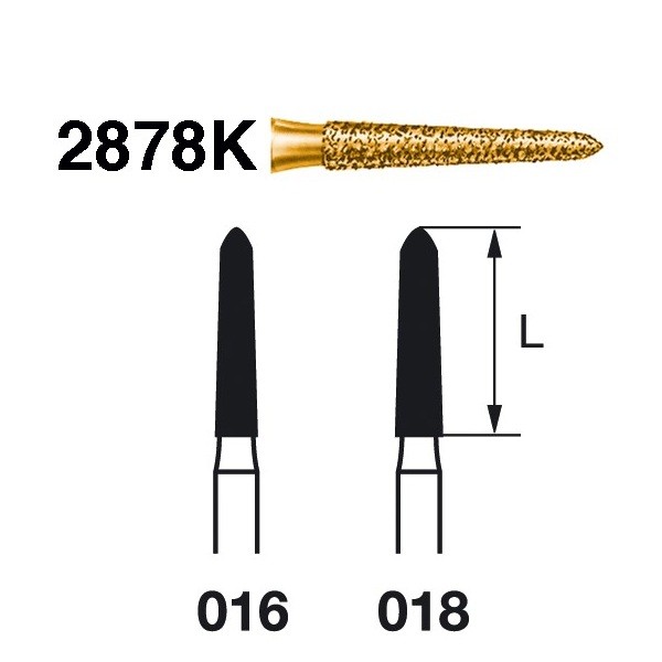 2878K.314 Fresa Turbina Diamante 5 Ud