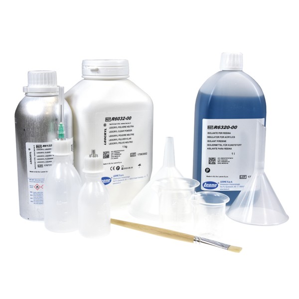 Leocryl Resina Ortodóntica Autopolimerizable Leone Kit 1 Kg polvo y 0,5l líquido
