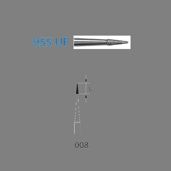 955UF.314.008 Fresa Diamante Turbina 5 Uds