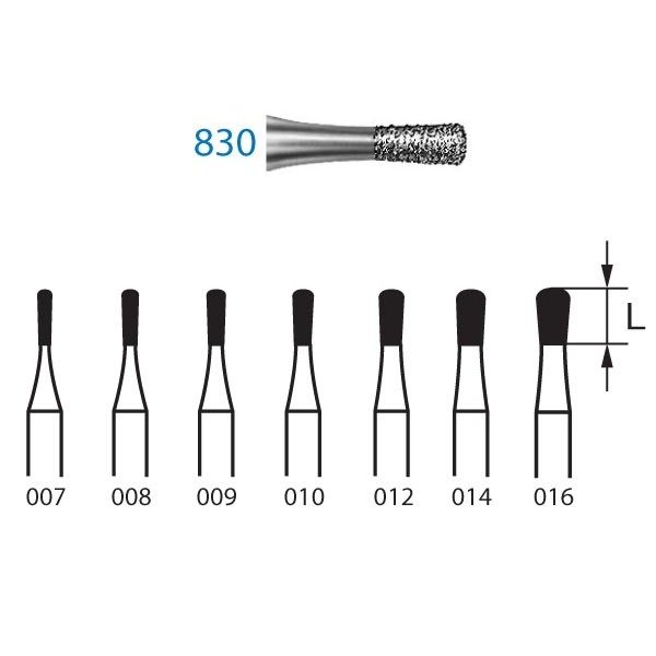 830.314 Fresa Diamante Turbina 5 Uds