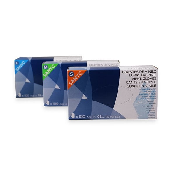 Guantes de Vinilo 100uds