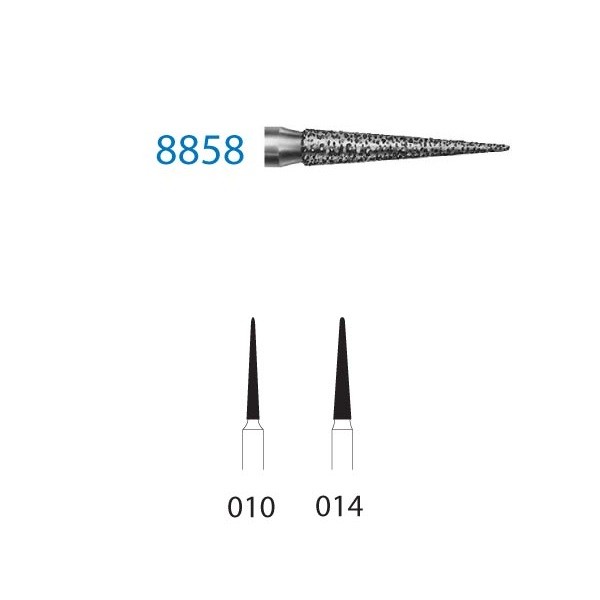8858.314 Fresa Turbina Diamante Lanza 5 Uds