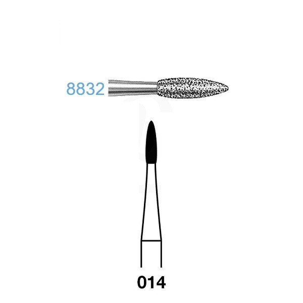 8832.204.014 Fresa Diamante Contra Ángulo 5 ud